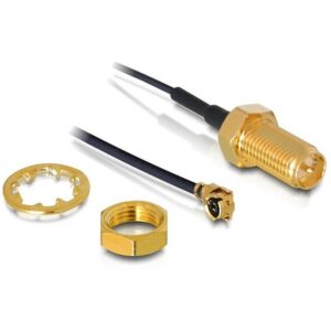 Aksesorë për Rrjet DELOCK WLAN Connection RP‑SMA Jack for Installation / 350mm