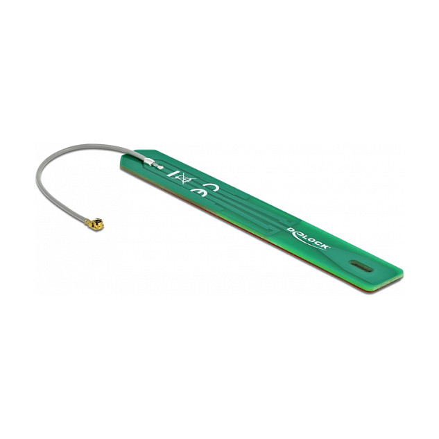 Antena për rrjet DELOCK LPWAN 880–960 MHz MHF I Male 2dBi / 7.5 cm PCB / Internal / Adhesive Mount