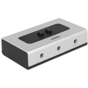 Switch Audio DELOCK / 2-Port 3.5mm Jack / Manual / Bidirectional