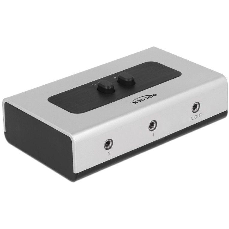 Switch Audio DELOCK / 2-Port 3.5mm Jack / Manual / Bidirectional