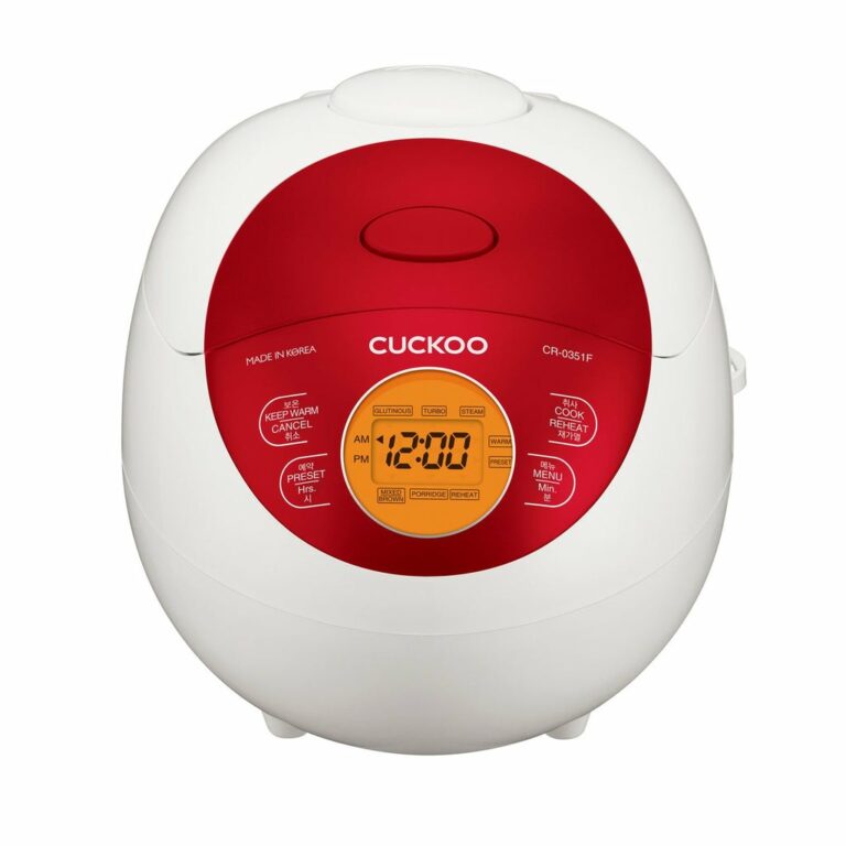 Furrë e mençur Rice Cooker Cuckoo / 0.54L / Model CR-0351F / 3D Heating System / Keep Warm Function - Bardhë / Kuq
