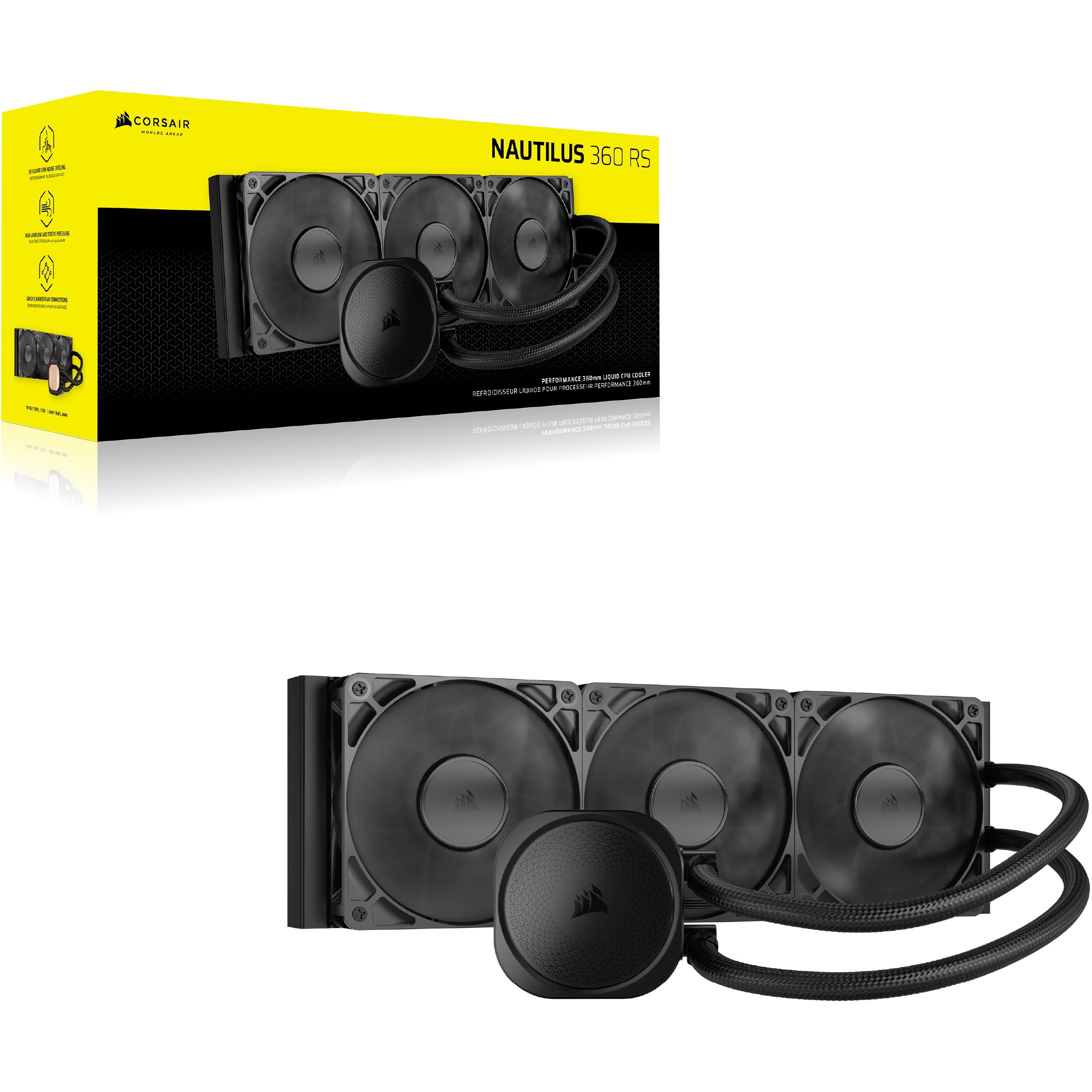Ftohës për procesor – Corsair Nautilus 360 RS, 360mm Radiator - Figura 2