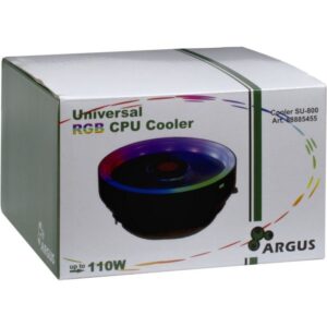 Ftohës për Procesor Inter-Tech Desktop-Argus SU-800 aktiv 120 mm e zezë