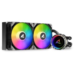 Ftohës për Procesor Liquid Sharkoon S80 RGB 2 240mm e zezë