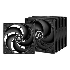 Ftohës për Kasë 120mm ARCTIC P12 Max PWM Case Fan / 5-Pack – Zezë