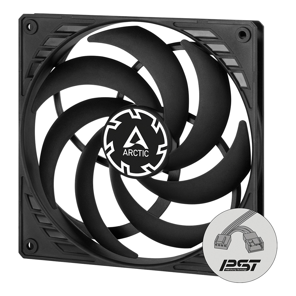 Ftohës për Kasë 140mm ARCTIC P14 PWM PST Slim Profile Case Fan - Zezë - Figura 2