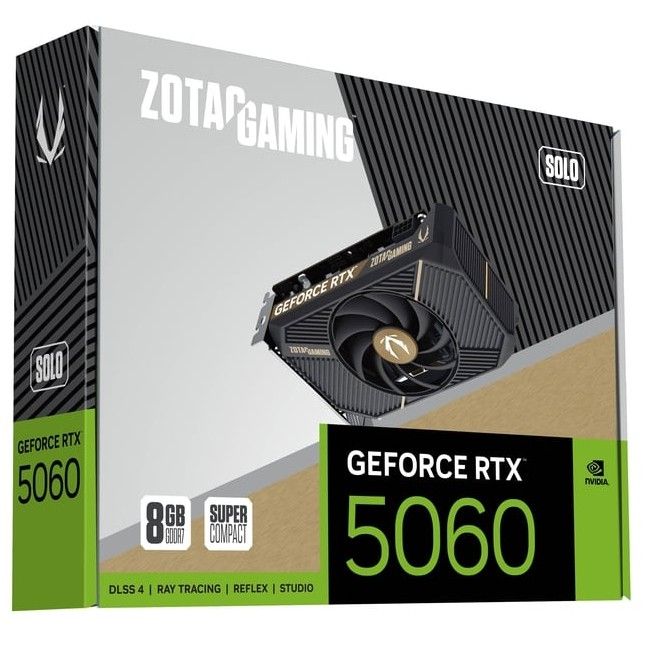Kartelë Grafike NVIDIA GPU RTX 5060 8GB Zotac SOLO GDDR7 1 Fan - Figura 4