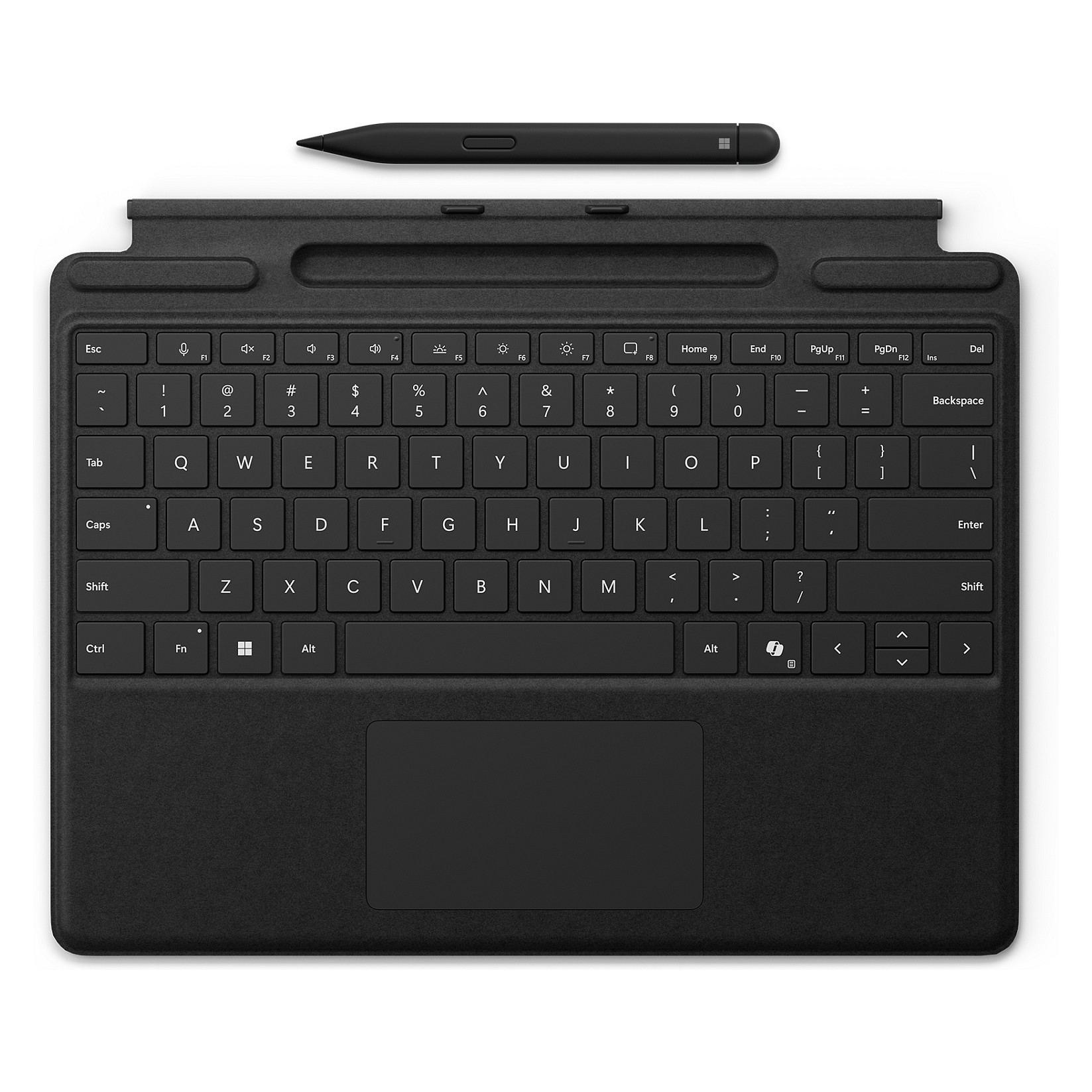Aksesorë për tablet Microsoft Surface Pro Type Cover për Surface Pro 8 / 9 / 10 / 11 me Slim Pen 2 (English International) – Zezë