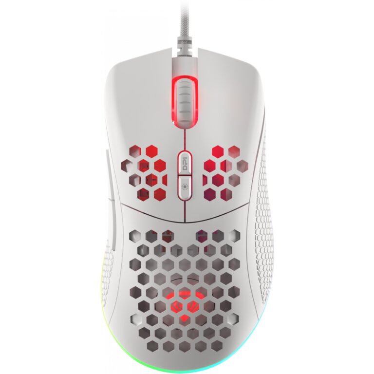 Maus Gaming / Genesis / KRYPTON 555 / RGB / Bardhë