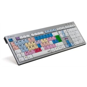 Tastierë Gaming LogicKeyboard Slim / Avid Media Composer / DE-Layout / PC - Bardhë
