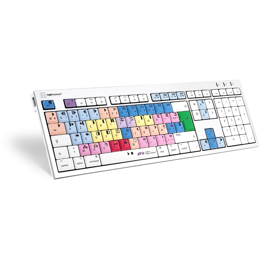 Tastierë Me kabllo / Mac / LogicKeyboard Avid Media Composer ALBA – FR layout - Bardhë