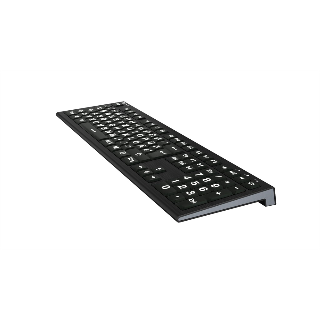 Tastierë me Kabllo LogicKeyboard XL-Print Astra 2 / DE layout - Zezë - Figura 2