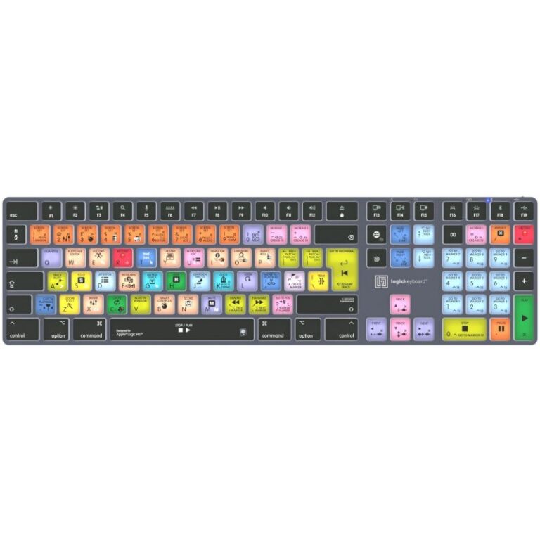 Tastierë me Kabllo LogicKeyboard Apple Logic Pro X2 – Titan – DE layout