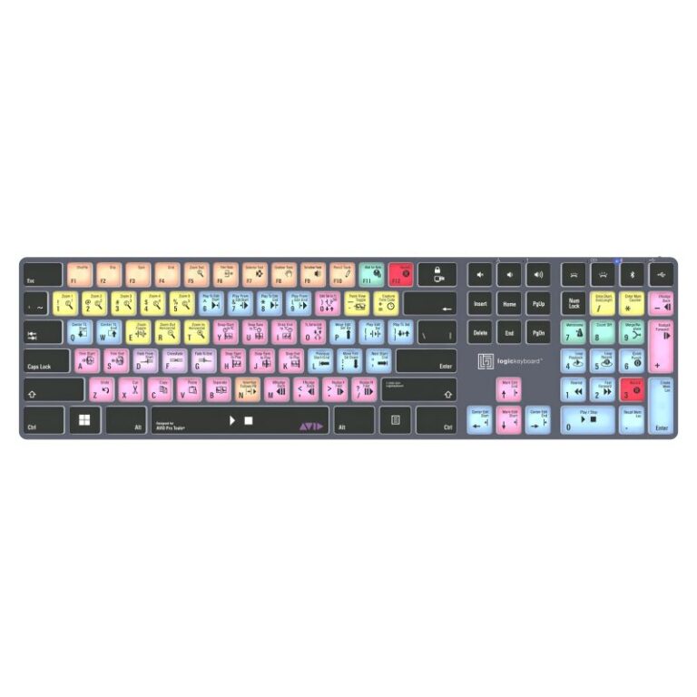 Tastierë Me kabllo Logickeyboard Avid Pro Tools Titan DE – Zezë/Shumëngjyrëshe