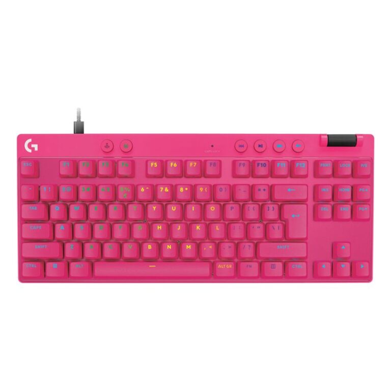 Tastierë Gaming Logitech PRO X TKL Rapid / US Layout - Rozë