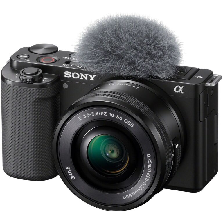Kamerë digjitale Sony ZV-E10 me Objektiv AF E 16-50mm / 24.2 MP CMOS Touchscreen / Digital zoom: 8x / 4K Ultra HD / e zezë