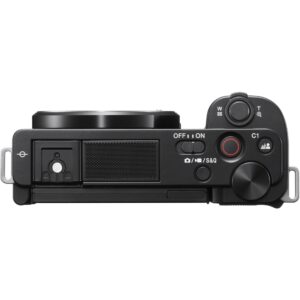 Kamerë digjitale Sony ZV-E10 me Objektiv AF E 16-50mm / 24.2 MP CMOS Touchscreen / Digital zoom: 8x / 4K Ultra HD / e zezë