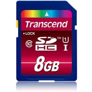 Kartë Memorie SD CARD Card 8GB Transcend SDHC UHS-I 400x