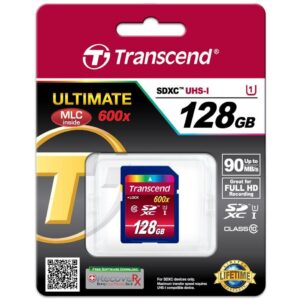 Kartë memorie SD CARD 128GB Transcend SDXC UHS-I 600x
