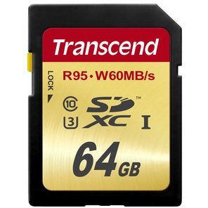 Kartë memorie SD CARD 64GB Transcend SDXC UHS-I U3 95/60 MB/s