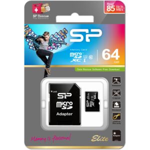 Kartë memorie SD Micro 64GB Silicon Power UHS-1 Elite/CL.10 inkl. Adap