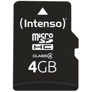 Kartë memorie SD CARD Micro 4GB Intenso inkl. SD Adapter