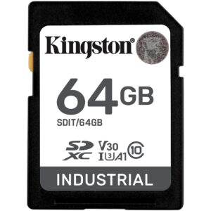 Kartë memorie SD CARD 64GB Kingston XC Industrial -40C to 85C