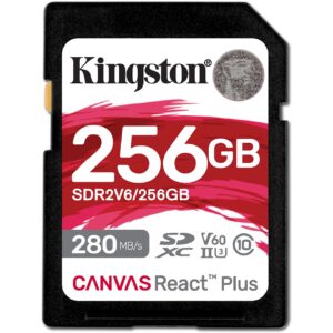 Kartë memorie SD CARD 256GB Kingston XC React+ 280R/150W Reader