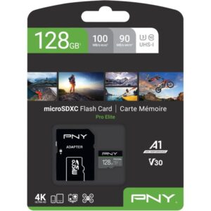 Kartë memorie SD CARD Micro XC 128GB PNY Pro Elite R100MB/s W90MB/s reta