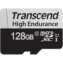 Kartë memorie SD CARD microSD 128GB Transcend SDXC USD350V w/Adapter