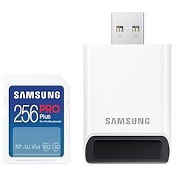 Kartë memorie SD CARD 256GB Samsung XC PRO Plus (2023)(CL10) Reader