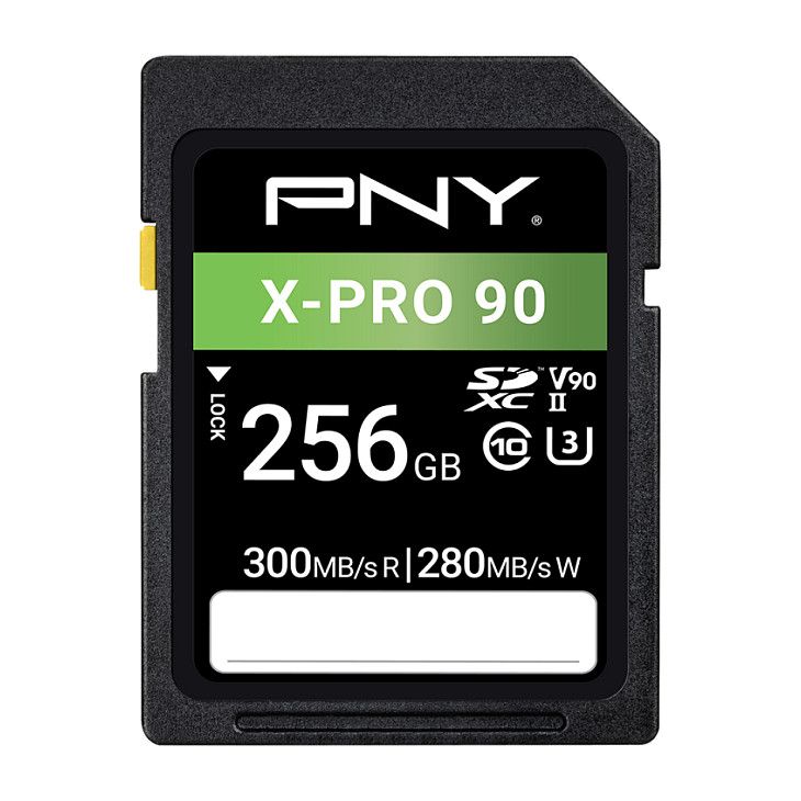 Kartë Memorie PNY X-PRO 90 / 256GB Class 10 U3 V90 UHS-II