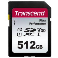 Kartë memorie SD CARD 512GB Transcend SDXC SDC340S 160/90 MB/s