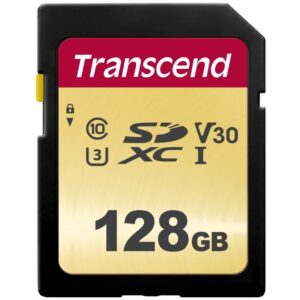 Kartë Memorie SD CARD 128GB Transcend SDXC SDC500S 95/60 MB/s
