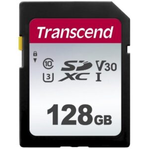 Kartë Memorie SD CARD 128GB Transcend SDXC SDC300S 100/25 MB/s