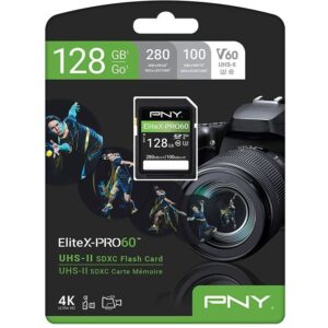 Kartë Memorie SD CARD XC 128GB PNY X-PRO 60 Class 10 UHS-II