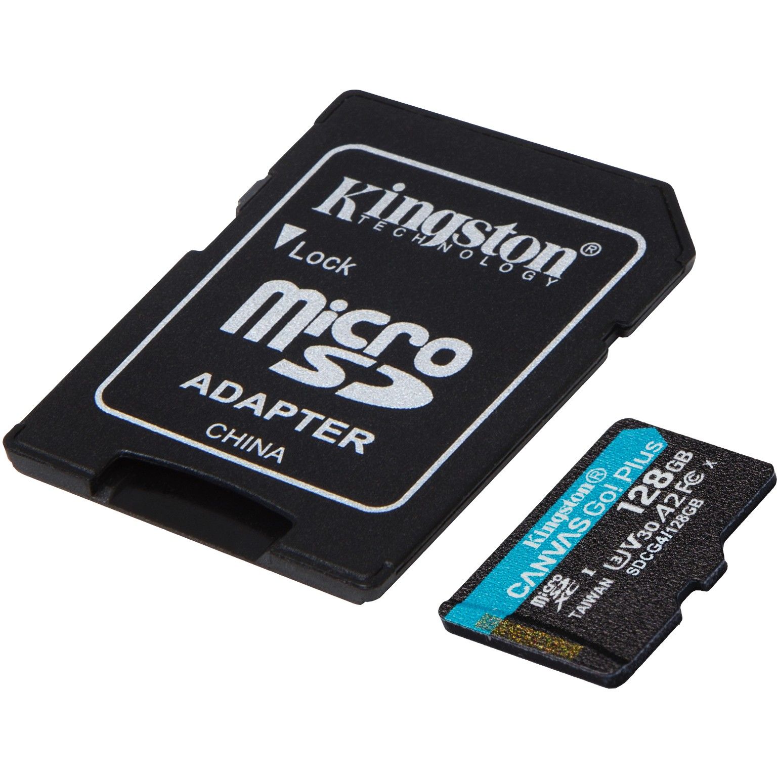 Kartë Memorie SD Kingston Canvas Go Plus microSDXC Card 128GB Gen4 – 200MB/s A2 U3 V30 + Adapter - Figura 3