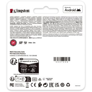 Kartë Memorie SD CARD KINGSTON 256GB XC Canvas Go Plus Gen4 200MB/s C10 UHS-I U3 V30