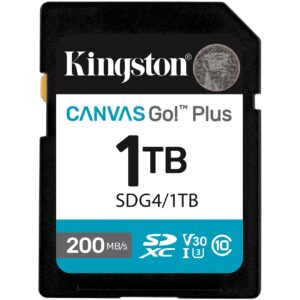 Kartë Memorie SD CARD KINGSTON 1TB XC Canvas Go Plus Gen4 200MB/s C10 UHS-I U3 V30
