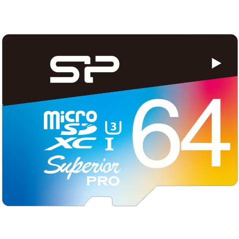 Kartë Memorie SD CARD Micro 64GB Silicon Power UHS1(U3) Superior Pro Col+Ad