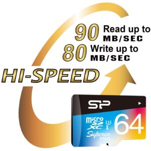 Kartë Memorie SD CARD Micro 64GB Silicon Power UHS1(U3) Superior Pro Col+Ad