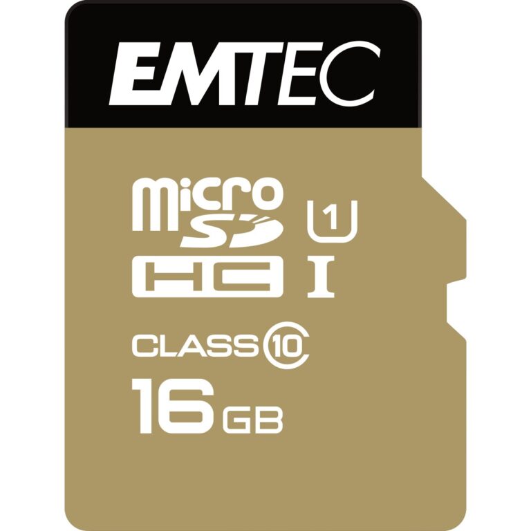 Kartë Memorie SD CARD Emtec m16GB UHS-I U1 EliteGold + Adapter