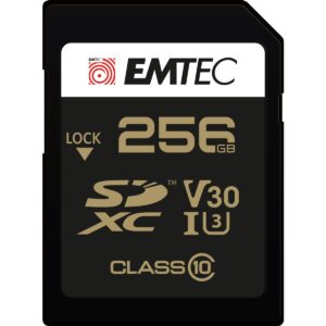 Kartë Memorie SD CARD Emtec 256GB UHS-I U3 V30 SpeedIN Pro