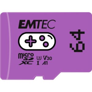 Kartë Memorie SD CARD Emtec m64GB UHS-I U3 V30 A1 Gaming Purple