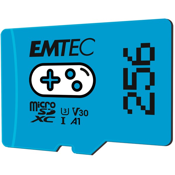 Kartë Memorie SD CARD Emtec m256GB UHS-I U3 V30 A1 Gaming Blue - Figura 2