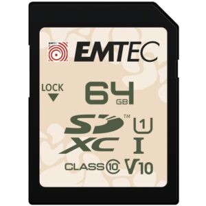 Kartë Memorie SD CARD Emtec 64GB UHS-I U1 V10 Outdoor