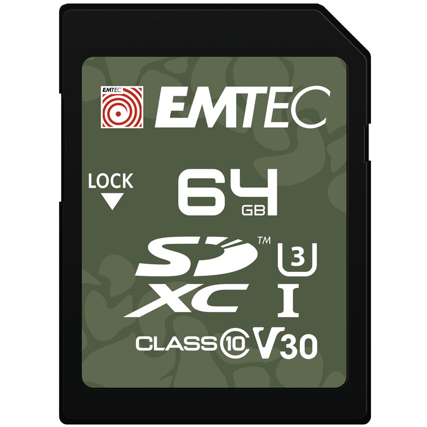 Kartë Memorie SD CARD Emtec 64GB UHS-I U3 V30 Outdoor