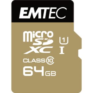 Kartë Memorie SD CARD Emtec m64GB UHS-I U1 EliteGold + Adapter