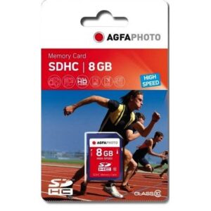Kartë Memorie SD AgfaPhoto 8GB SDHC High Speed Class 10 UHS-I U1 V10