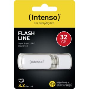 USB Flash Drive STICK Intenso Flash Line 32 GB - e bardhë